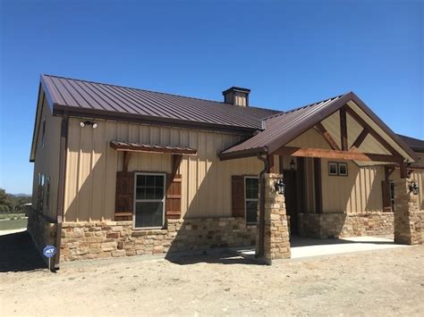 Custom Barndominium Rustic House Exterior Austin By Broadshield