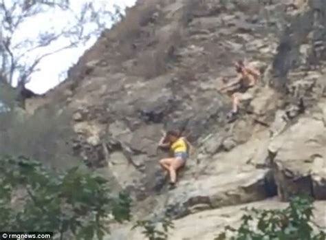 Hiker Nearly Falls To Her Death From Cliff Face In Eaton Canyon Daily Mail Online