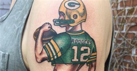 Tattoo Of Packers Aaron Rodgers In Jockstrap Has Homophobes Losing