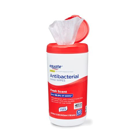 Equate Antibacterial Hand Wipes Fresh Scent 40 Ct Rafaelos