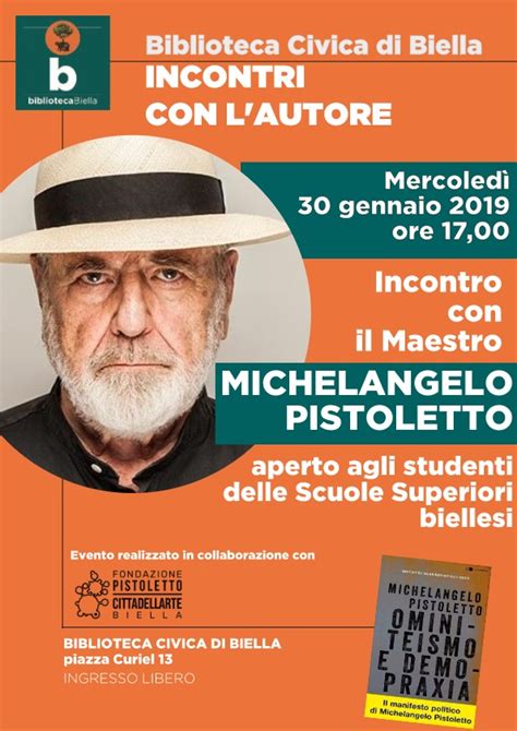 Michelangelo Pistoletto Presenta A Biella Il Libro Ominiteismo E My