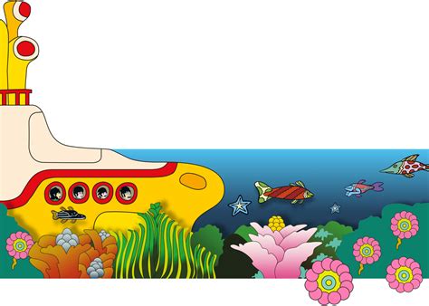 The Beatles - Yellow Submarine - DarkSide Books png image
