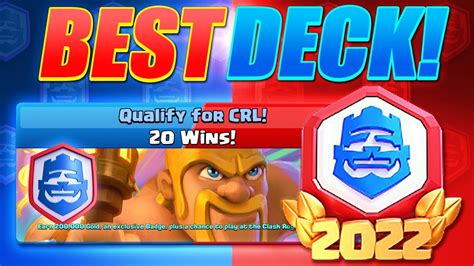 1 Best Deck For 20 Win Challenge In Clash Royale Youtube