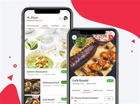 Food ordering mobile app design in figma (2020). iPhone X Food Delivery App Views Sketch freebie - Download ...