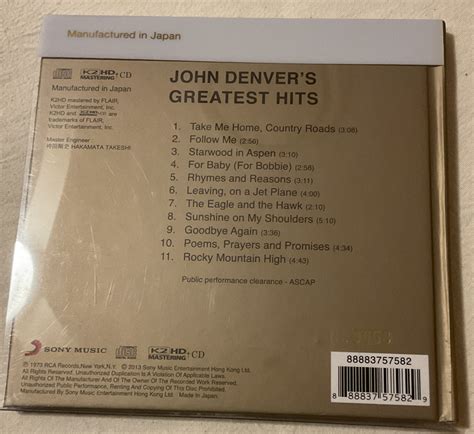 John Denvers Greatest Hits K Hd Vinyl Cd And Blu Ray