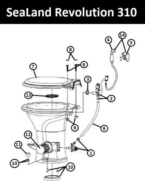 Dometic 310 Toilet Parts Breakdown