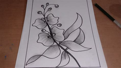 Detail Cara Menggambar Sketsa Bunga Anggrek Koleksi Nomer 14
