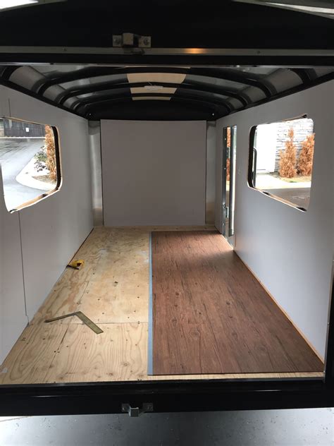 Enclosed Trailer Flooring Options Trailer Cargo Paint Walls Flooring