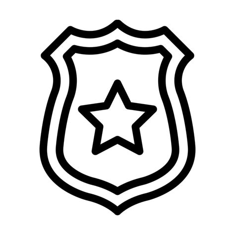 Police Badge Icon Design 12178063 Vector Art At Vecteezy
