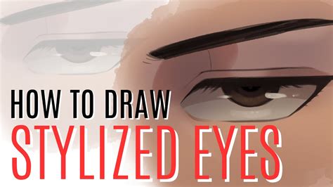 How To Draw Stylized Eyes Easy Youtube