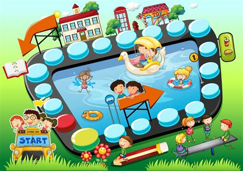 Children Boardgame 521690 Vector Art At Vecteezy