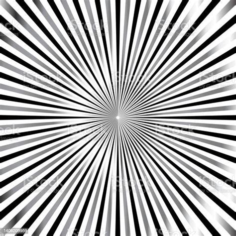 Rays Beams Element Sunburst Starburst Shape On White Circular Geometric