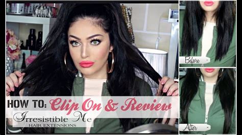 Irresistible Me Clip In Hair Extensions Clip On Demo Review ♥