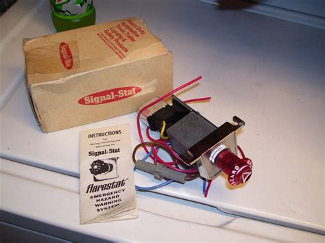 Original Nos Vintage Way Flasher Hazard Warning Switch Light