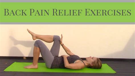 There are back pain exercises for you to try when you are well and relatively free from pain. Back Pain Relief Exercises - Home Workout for Back ...
