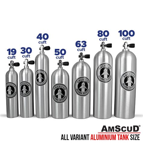 Amscud Scuba Tankscuba Cylinder Alluminium 80 Cuft 111 Liter Amscud Premium Meets Value