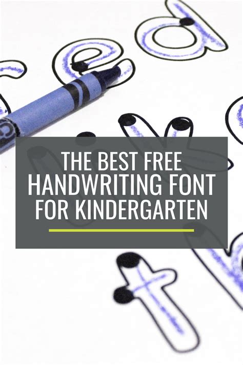 The Best Free Handwriting Font For Kindergarten Kindergartenworks