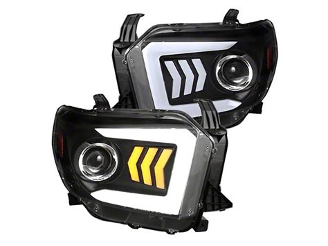 Tundra Light Bar Drl Projector Headlights With Sequential Turn Signals