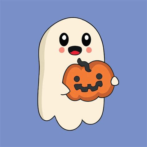Premium Photo Cute Halloween Ghost Illustration Halloween Ghost