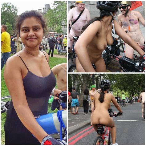 Meenal Jain Indian Lady Godiva Public Naked Bicycle Ride 120 HD Pics