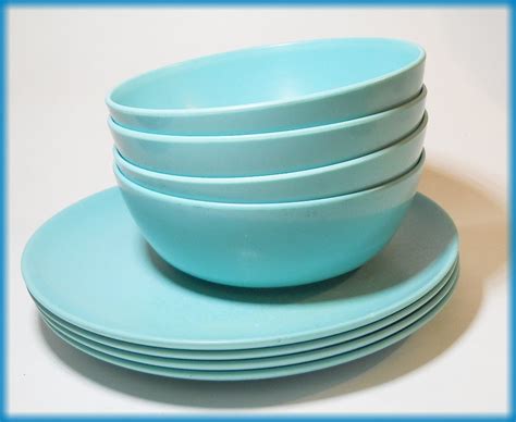 Blue Melmac Dinnerware Set Collectors Weekly