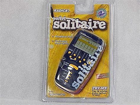 1998 Radica Pocket Solitaire Handheld Game Klondike And Vegas New