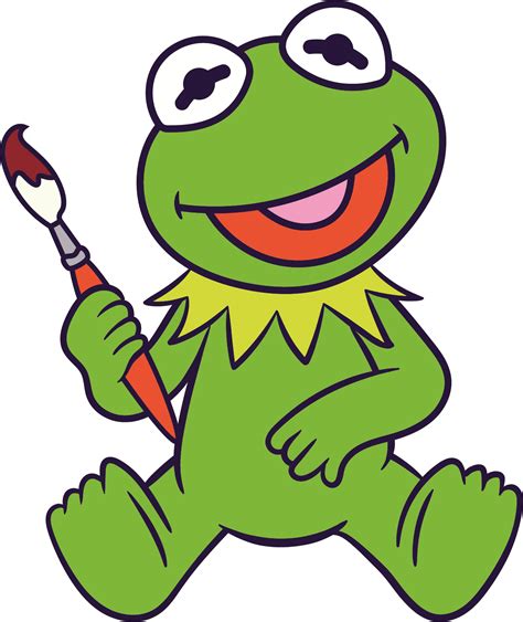 Sesame Street Kermit The Frog Holding Guitar Removable Sticker Kids