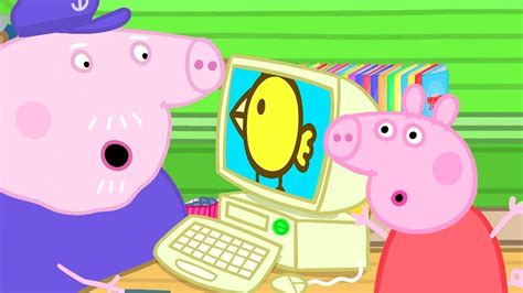 Peppa Pig Official Channel Peppa Pig Teaches Grandpa Pig How To Use