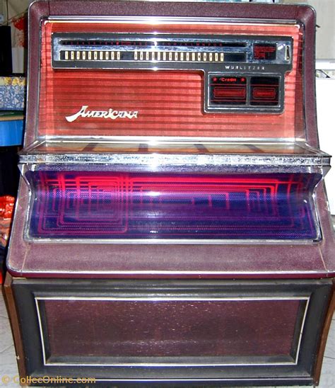 Wurlitzer Americana Ii Electro Vintage Jukebox Disques Vinyles