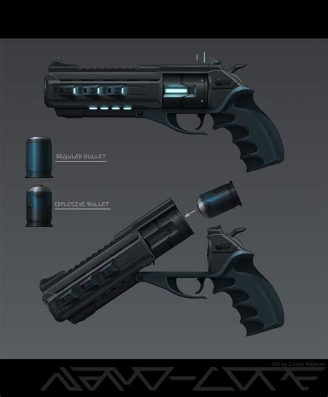 Sci Fi Hand Cannon Absolution by Nano-Core on DeviantArt | Hand cannon, Sci fi hand cannon 