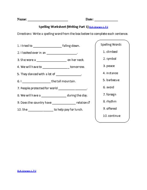 Grade 8 english language week 12 lesson 2 and answer sheet · pdf. 7th Grade Common Core | Language Worksheets | Language ...