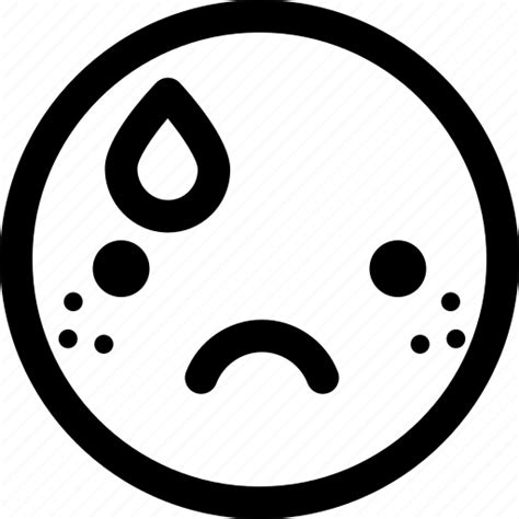 Emoji Emoticon Emoticons Expression Face Sad Smiley Icon