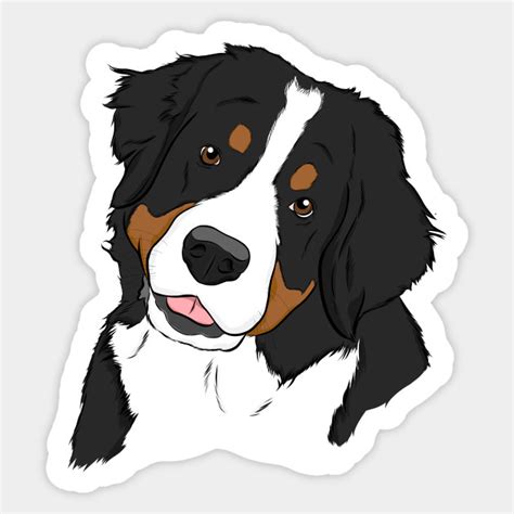 Bernese Mountain Dog Bernese Mountain Dog Sticker Teepublic