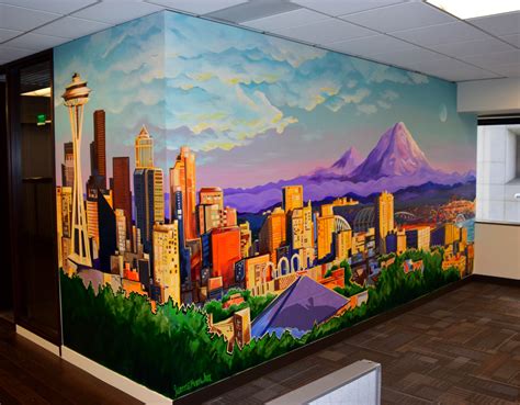 Interior Murals Seattle Mural Art