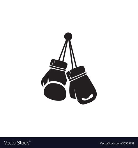 Boxing Gloves Logo Icon Design Royalty Free Vector Image