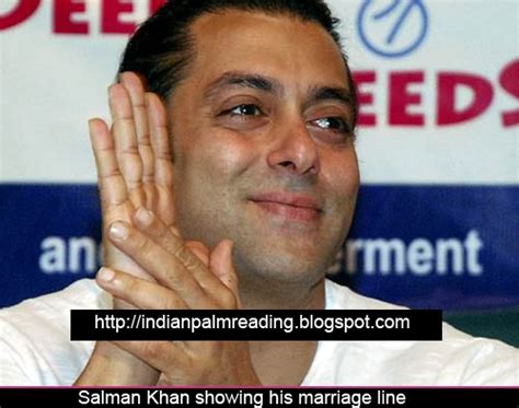 Salman Khan Showing His Marriage Line Palmistry Indian Palm Reading