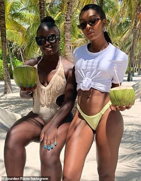 Love Island S Jourdan Riane Showcases Her Curves In A Tiny Green