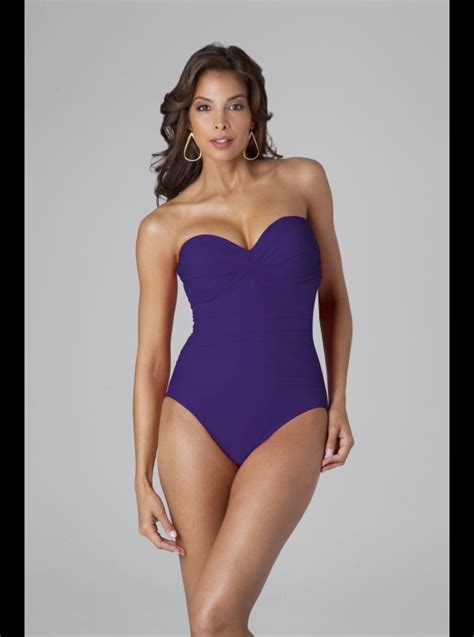 Miraclesuit Must Haves Barcelonabandeau Swimsuit Slimming Swimwear Honeys Lingerie Boutique