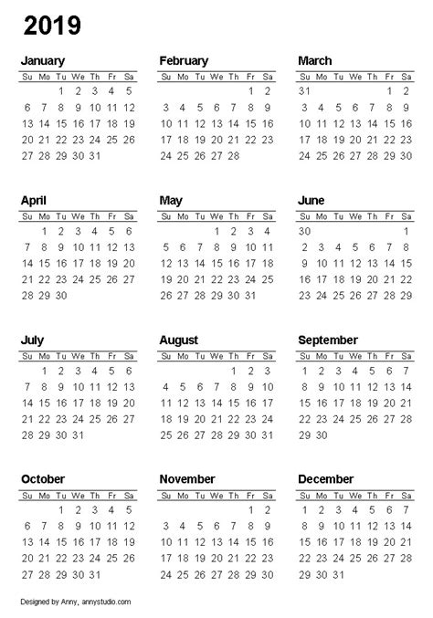 Awesome Calendars Printable 2019 Free Printable Calendar Monthly