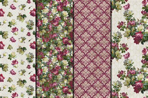 Shabby Chic Roses Seamless Pattern By Dolly Potterson Thehungryjpeg