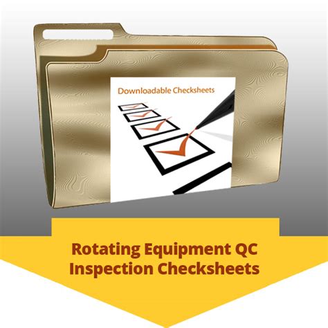 Rotating Equipment Qc Inspection Checksheets Qaqc Construction