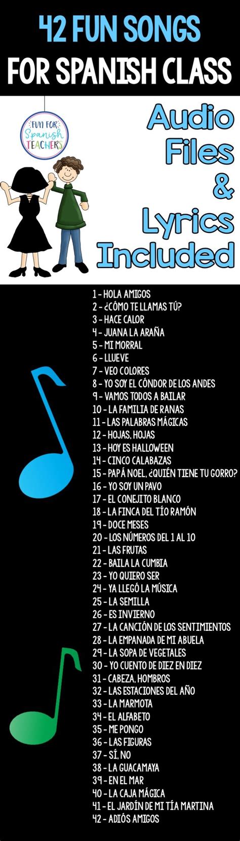 42 Songs That Will Add A Lot Of Fun To Your Spanish Class It Has Songs