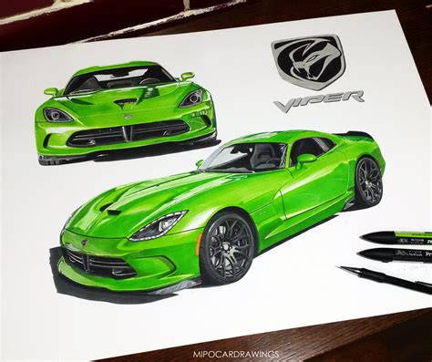 Realistic Viper Drawings Dodge Srt Viper Forums Viperalley