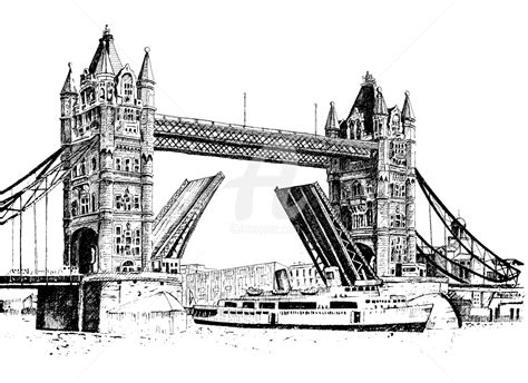 Tower Bridge Of London Zeichnungen Von Franko Brkac Artmajeur