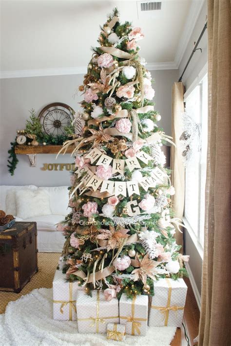 Although shades of red and green always have a place in traditional holiday decor, there's no law that says your tree has to feature those classic colors nor any of the traditional holiday symbols, such as. Craftaholics Anonymous® | Pink and Gold Floral Christmas Tree