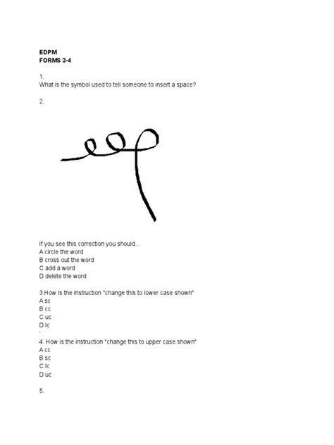 Edpm Manuscript Signs Exercise Pdf Graphic Design Notation