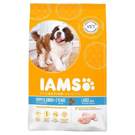 When introducing a new brand of food to your when choosing the best food for small breed puppies, the list of ingredients should be analysed closely. Iams Puppy Junior Large Breed 3kg