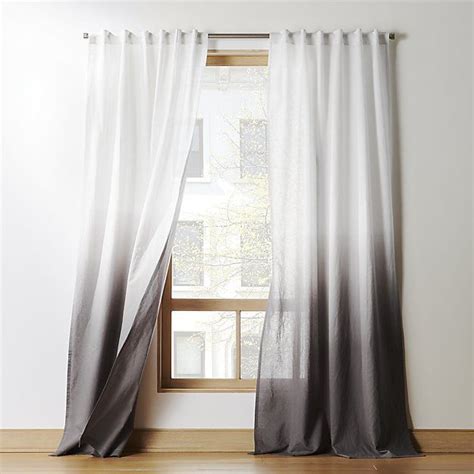 Modern simple sheer curtain stripes breathable curtains living room curtain (one panel). GreyDipDyeLinenPanel96SHF18 | Dye curtains, Curtains ...