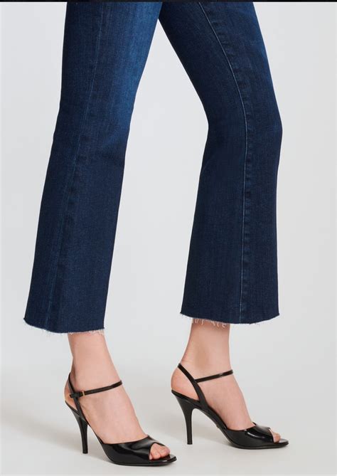 J Brand Lillie High Rise Cropped Flared Jeans Impulse