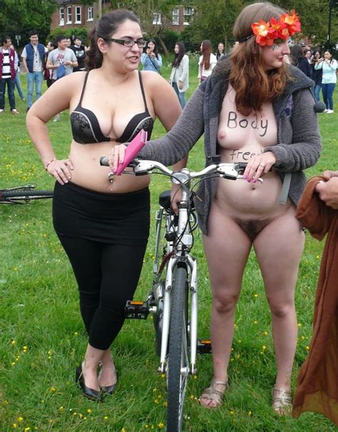 See And Save As Cute Brunette Southampton Wnbr World Naked Bike Ride